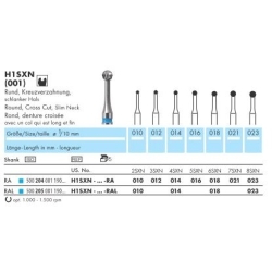 H1SXN-010-RA-fraise-dentaire